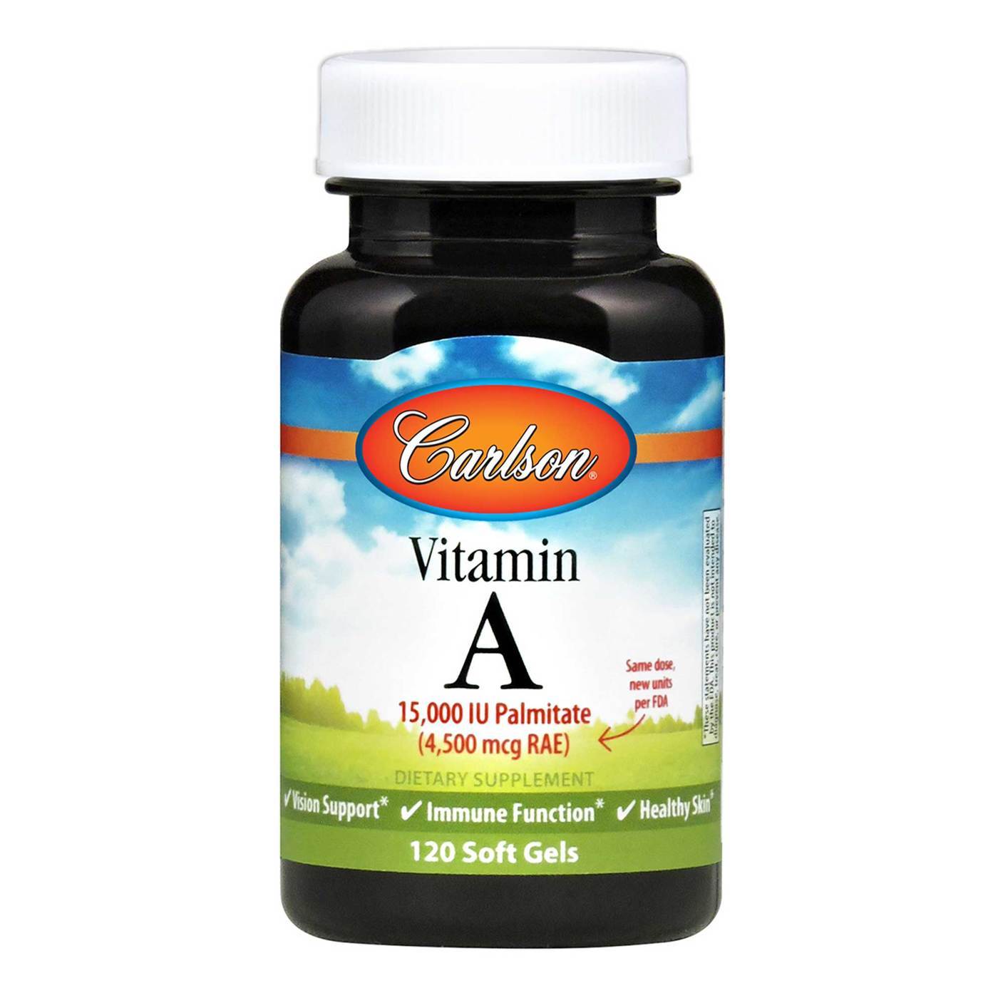 Comprar Carlson Labs, Palmitato de Vitamina A 15,000 IU - 120 Cápsulas em Gel