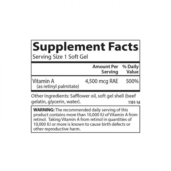 Comprar Carlson Labs, Palmitato de Vitamina A 15,000 IU - 120 Cápsulas em Gel - Imagem 4