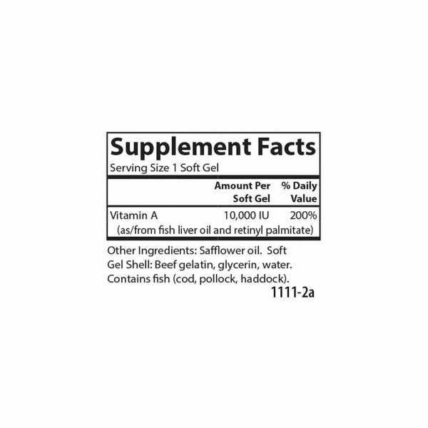 Comprar Carlson Labs, Vitamina A 10,000 IU - 100 Cápsulas em Gel - Imagem 4