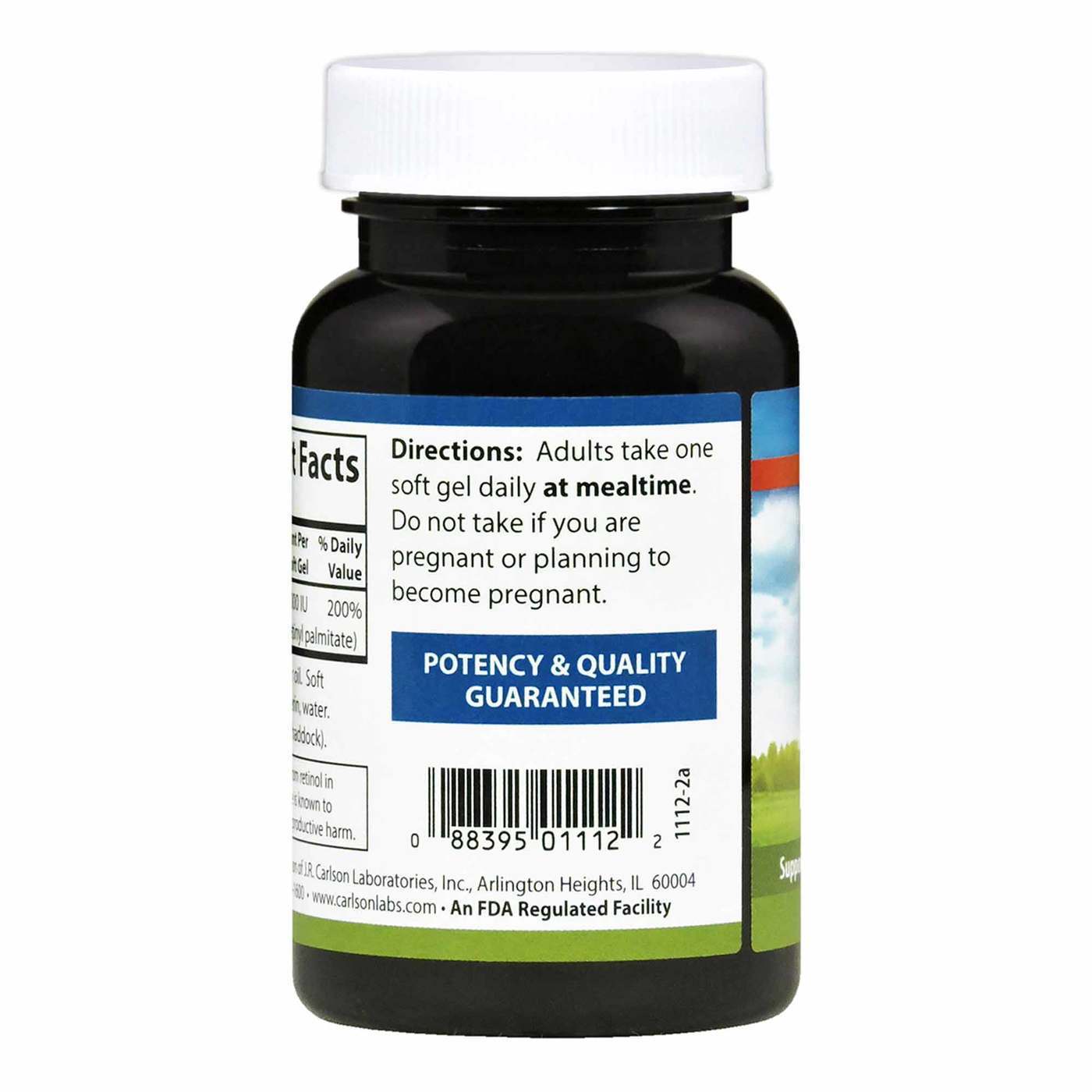 Comprar Carlson Labs, Vitamina A 10,000 IU - 250 Cápsulas em Gel - Imagem 3