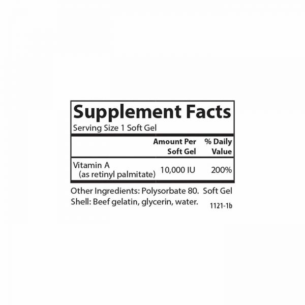 Comprar Carlson Labs, Vitamina A - 10,000 IU Solubilizado - 100 Cápsulas em Gel - Imagem 4