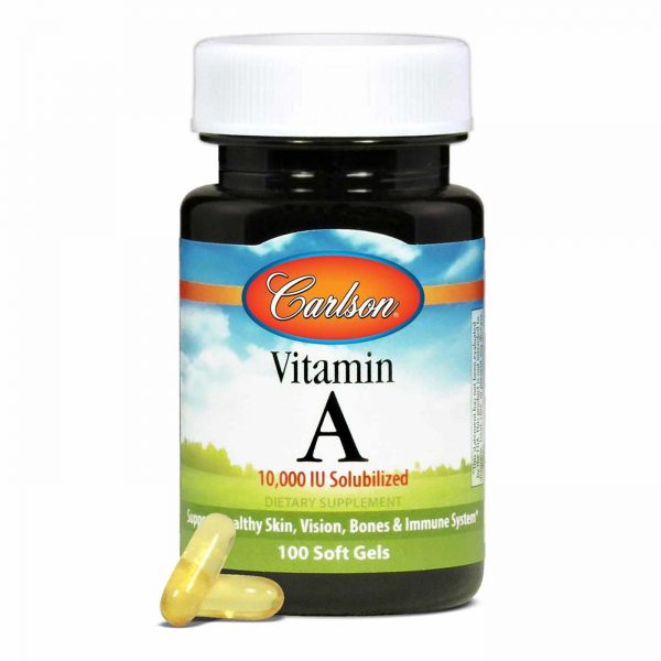 Comprar Carlson Labs, Vitamina A - 10,000 IU Solubilizado - 100 Cápsulas em Gel - Imagem 5