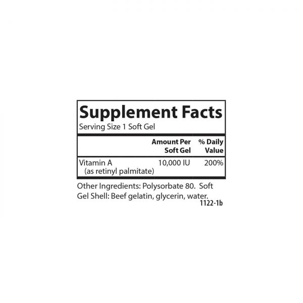Comprar Carlson Labs, Vitamina A 10,000 IU Solubilizada - 250 Cápsulas em Gel - Imagem 4