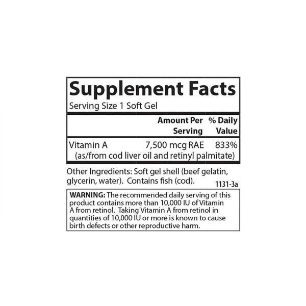 Comprar Carlson Labs, Vitamina A - 25,000 IU - 100 Cápsulas em Gel - Imagem 4