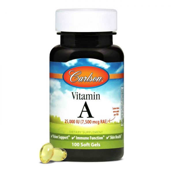 Comprar Carlson Labs, Vitamina A - 25,000 IU - 100 Cápsulas em Gel - Imagem 5