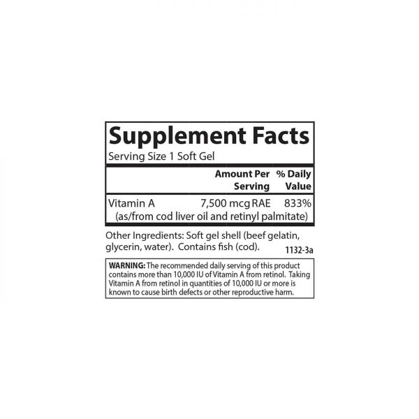 Comprar Carlson Labs, Vitamina A 25,000 UI - 250 Cápsulas em Gel - Imagem 4