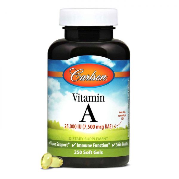 Comprar Carlson Labs, Vitamina A 25,000 UI - 250 Cápsulas em Gel - Imagem 5