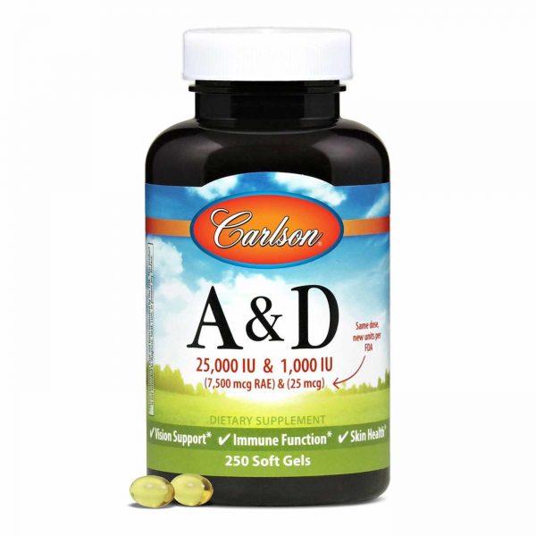 Comprar Carlson Labs, A & D - 25,000 UI & 1,000 UI - 250 Cápsulas em Gel - Imagem 5