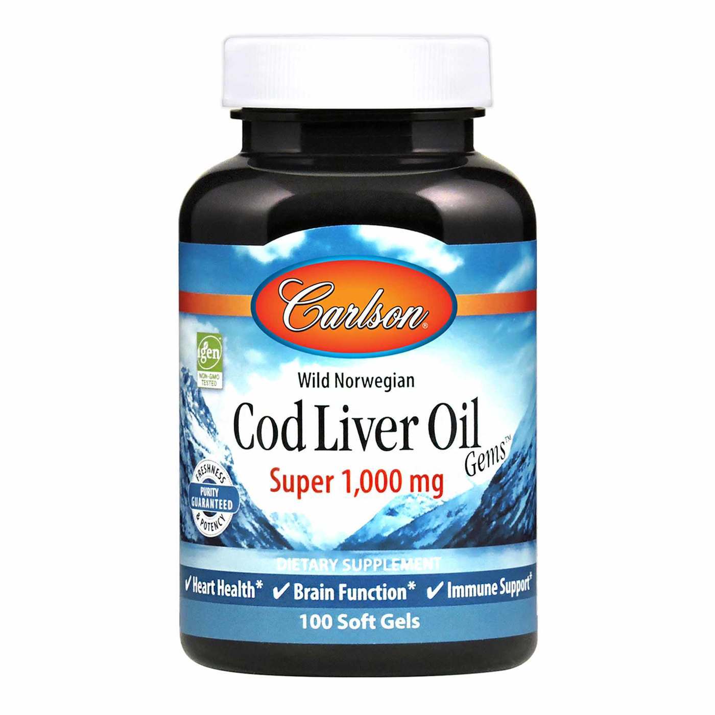 Comprar Carlson Labs, Super Óleo de Fígado de Bacalhau 1,000 mg - 100 Cápsulas em Gel