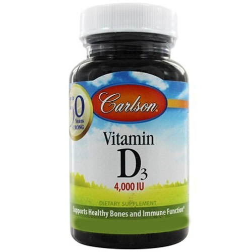 Comprar Carlson Labs, Vitamina D3 4000 IU - 120 Cápsulas em Gel