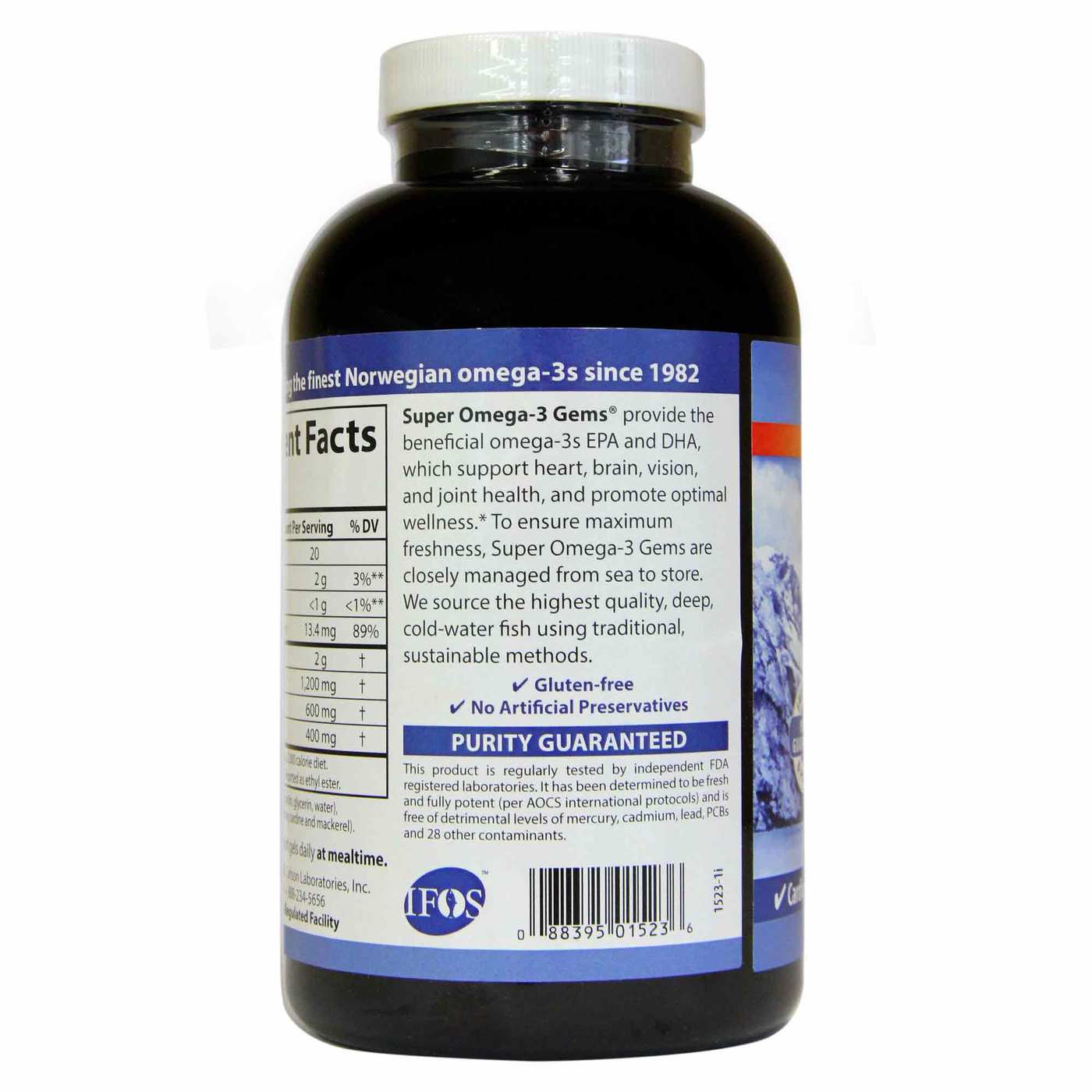 Comprar Carlson Labs Super Ómega-3 Gems - 1200 mg - 300 Cápsulas em Gel - Imagem 3