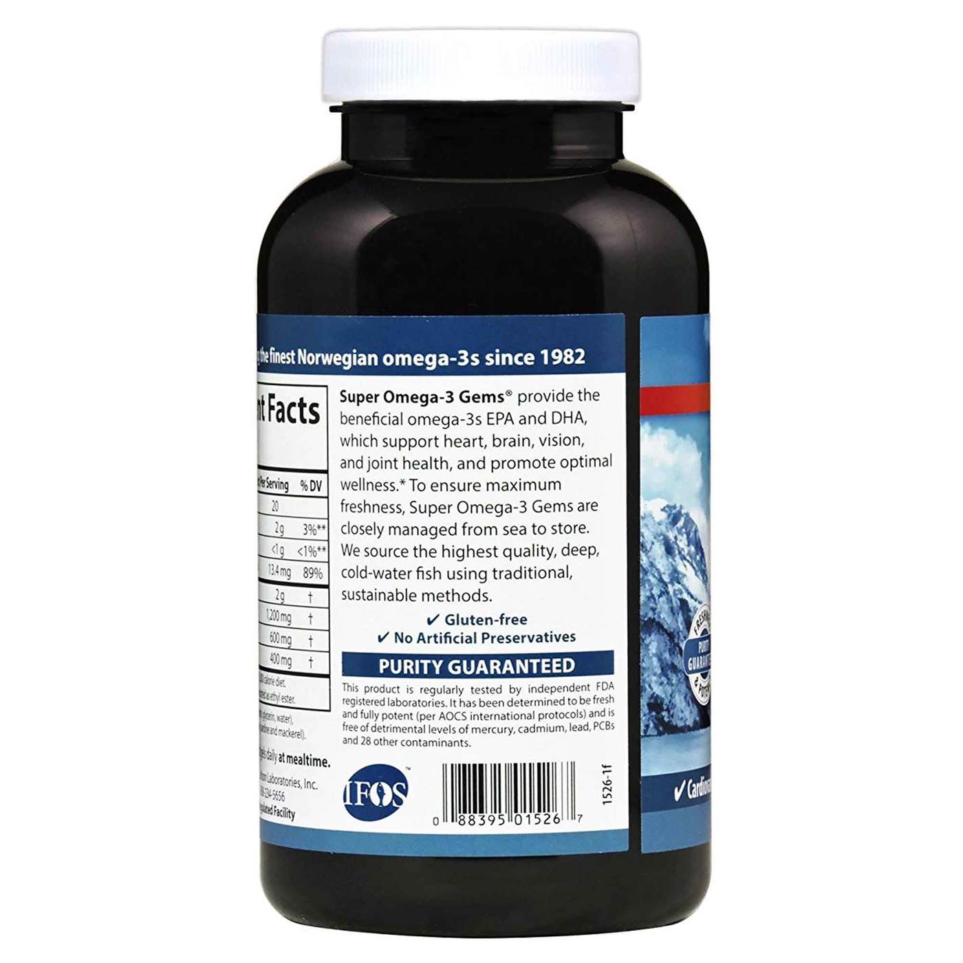 Comprar Carlson Labs Super Ómega-3 Gems - 1,200 mg - 180 Cápsulas em Gel - Imagem 3