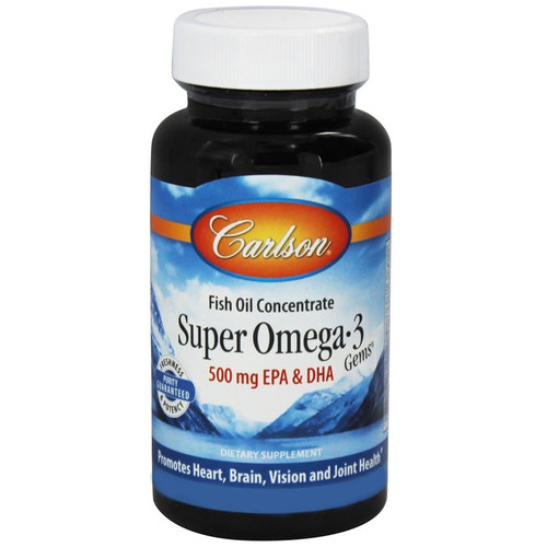Comprar Carlson Labs Super Ómega-3 Gems - 500 mg em Gelatina De Peixe - 50 Cápsulas em Gel