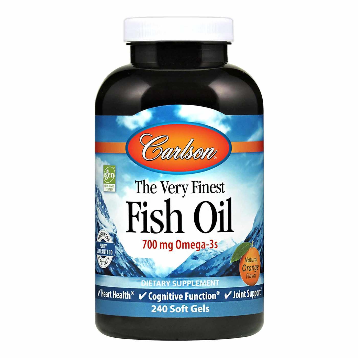 Comprar Carlson Labs The Very Finest Óleo de Peixe, laranja - 1,000 mg - 240 Cápsulas em Gel