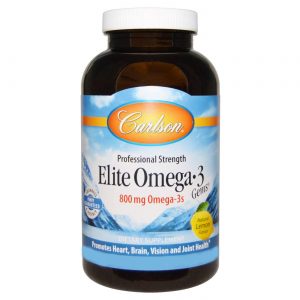 Comprar Carlson Labs, Elite Omega-3 Gems, Limão - 800 mg - 180 Cápsulas em Gel