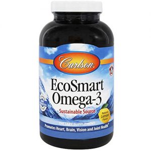 Comprar Carlson Labs, EcoSmart Ômega-3, Sabor Limão - 180 Cápsulas em Gel