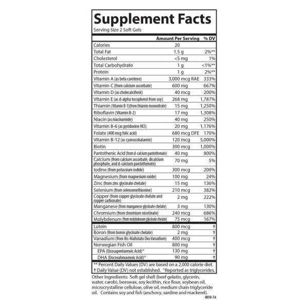 Comprar Carlson Labs Super 2 Daily Multivitamin with Omega-3 and Lutein 60 Softgels - Imagem 4