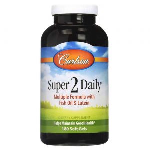 Comprar Carlson Labs, Super 2 Daily® com Óleo de Peixe e Luteína - 180 Cápsulas em Gel