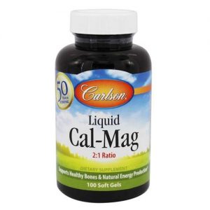 Comprar Carlson Labs, Cal-Mag Líquido - 100 Cápsulas em Gel