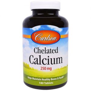 Comprar Carlson Labs, Cálcio Quelatado - 250 mg - 180 Tabletes
