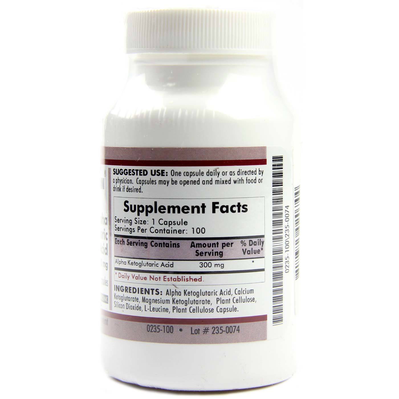 Comprar Kirkman Labs, Ácido Alfa-Cetoglutárico 300 mg, Hipoalergênico - 100 Cápsulas Vegetarianas - Imagem 2