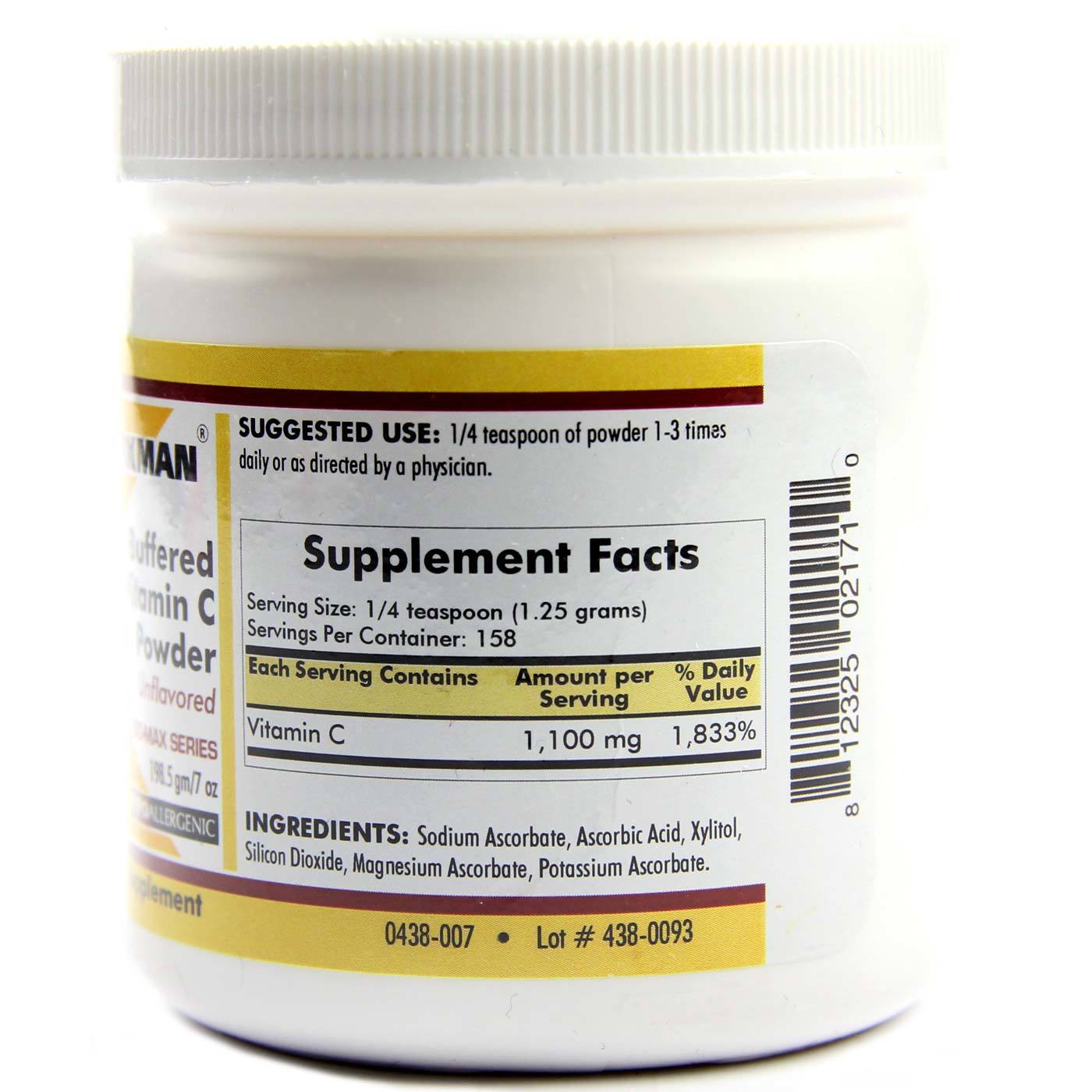 Comprar Kirkman Labs, Vitamina C Tamponada em Pó, Hipoalergênico - 198.5 g - Imagem 2
