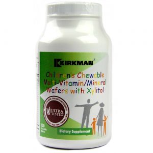 Comprar Kirkman Labs Multivitamínico mastigável para crianças and Mineral com Xylitol, Manga e pêssego - 120 Wafers
