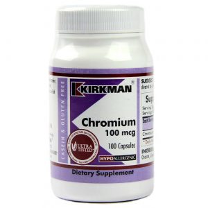 Comprar Kirkman Labs, Cromo 100 mcg - 100 Cápsulas Vegetarianas