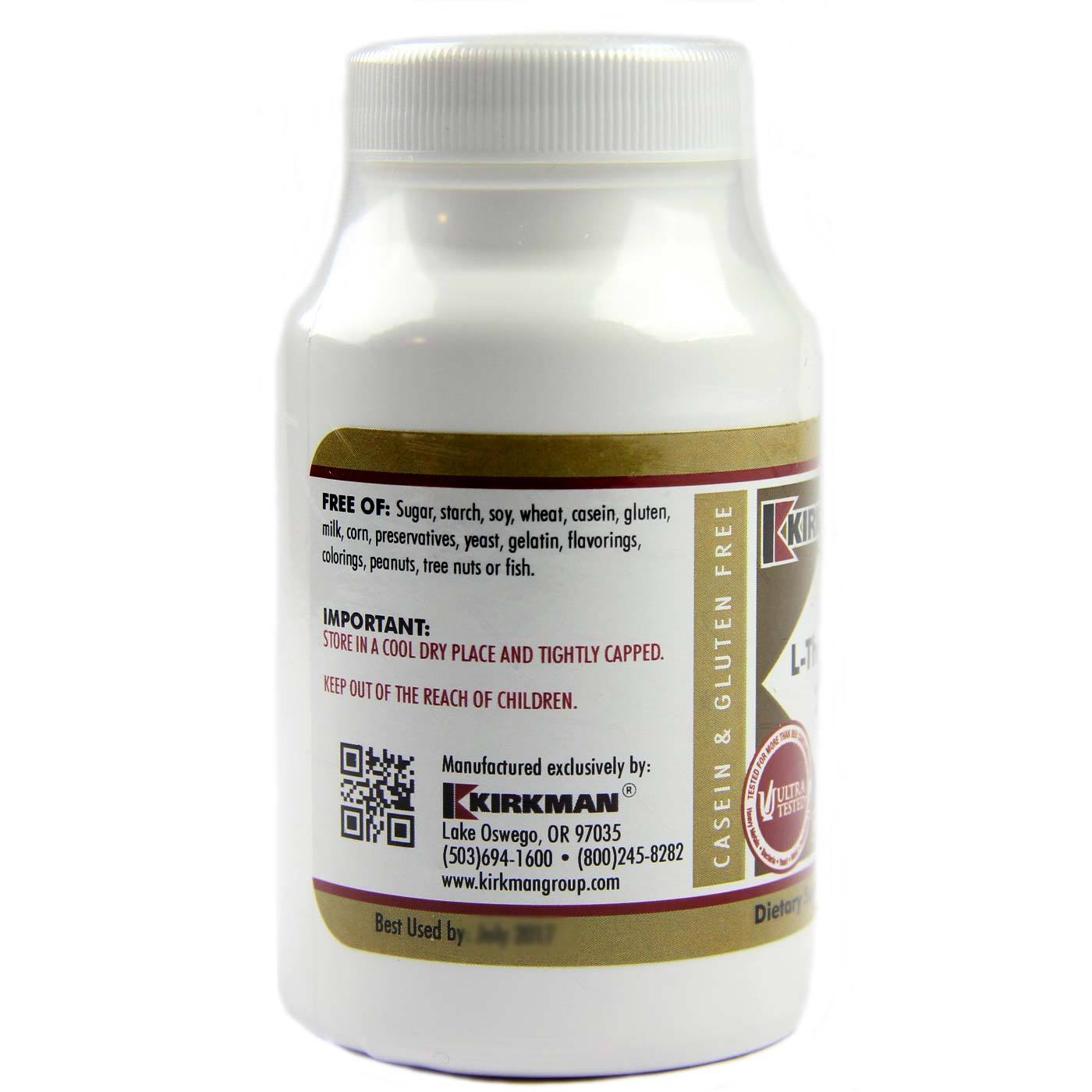 Comprar Kirkman Labs, L-Teanina 250 Mg, Hipoalergênico - 100 Cápsulas Vegetarianas - Imagem 3