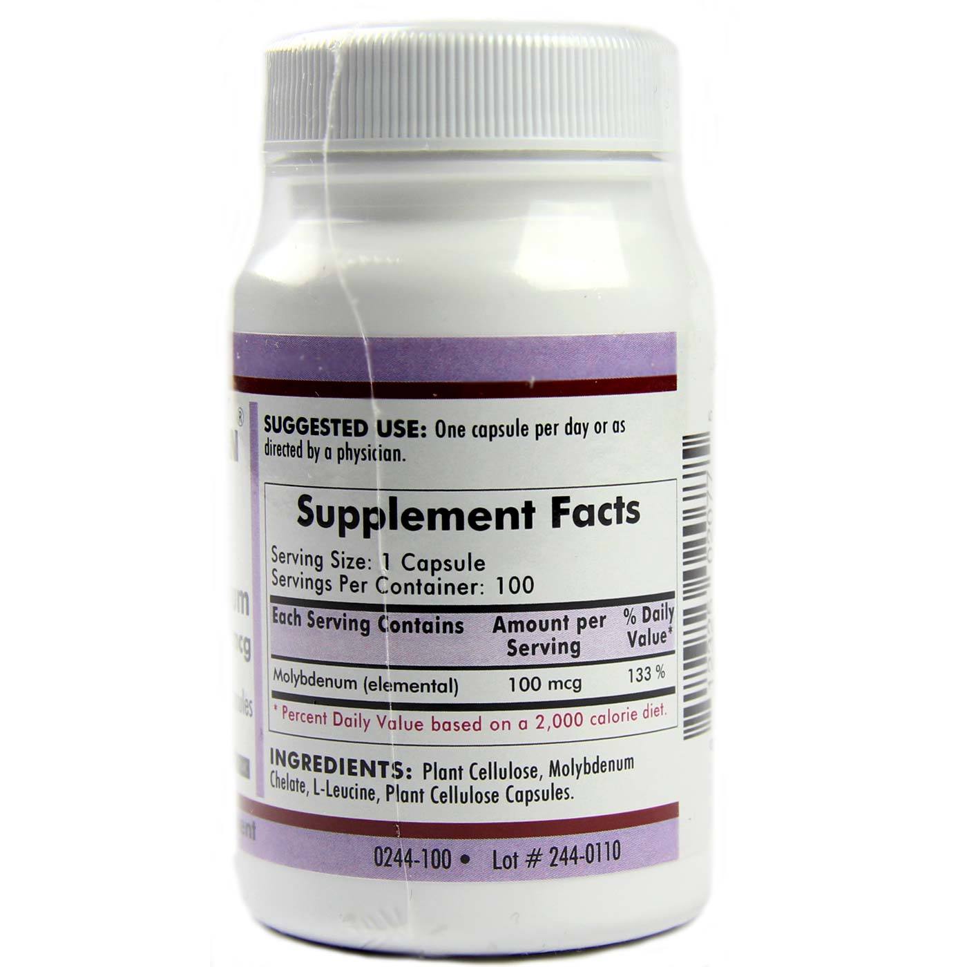 Comprar Kirkman Labs, Molibidênio 100 Mcg, Hipoalergênico - 100 Cápsulas Vegetarianas - Imagem 2