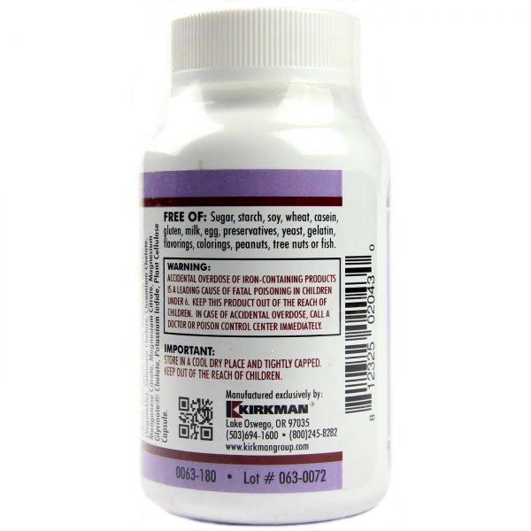 Comprar Kirkman Labs, Complexo de Múltiplos Minerais Pro-Suporte - 180 Cápsulas Vegetarianas - Imagem 4