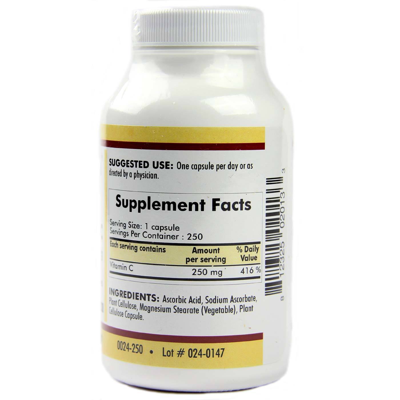 Comprar Kirkman Labs, Vitamina C - 250 mg - 250 Cápsulas Vegetarianas - Imagem 2