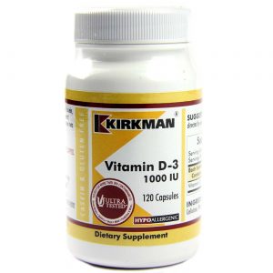 Comprar Kirkman Labs, Vitamina D-3 1,000 IU - 120 Cápsulas Vegetarianas
