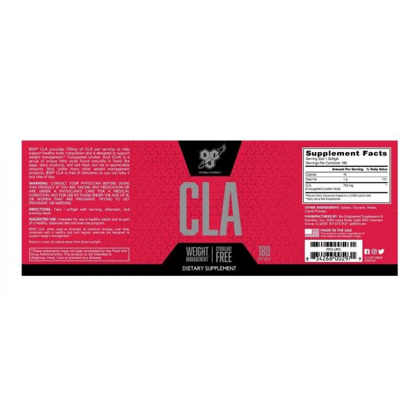 Comprar BSN DNA Series CLA - 750 mg - 180 Cápsulas em Gel - Imagem 5