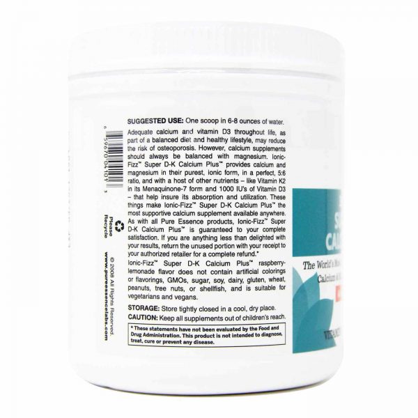 Comprar Pure Essence Labs Ionic-Fizz Super D-K Cálcio mais, Limonada de framboesa - 420 g - Imagem 4