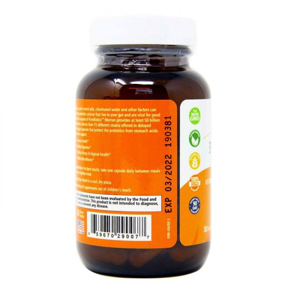 Comprar Pure Essence Labs Purebiotics Women - 30 Cápsulas Vegetarianas - Imagem 4