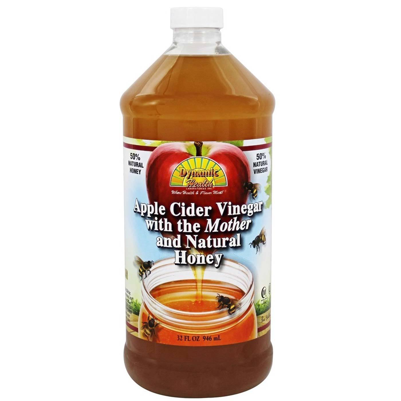 Comprar Dynamic Health Laboratories, Vinagre de Maçã Orgânico com a Mãe e o Mel Natural - Plástico - 946mL (32 fl oz)