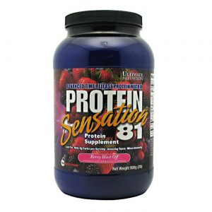 Comprar Ultimate Nutrition Sensation Proteína 81, Berry Explosão Berry 2 lbs