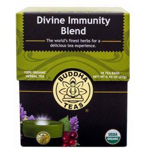 Comprar Buddha Teas, Chá Divine Immunity Blend, Mistura Imunidade Divina - 18 Saquinhos de Chá