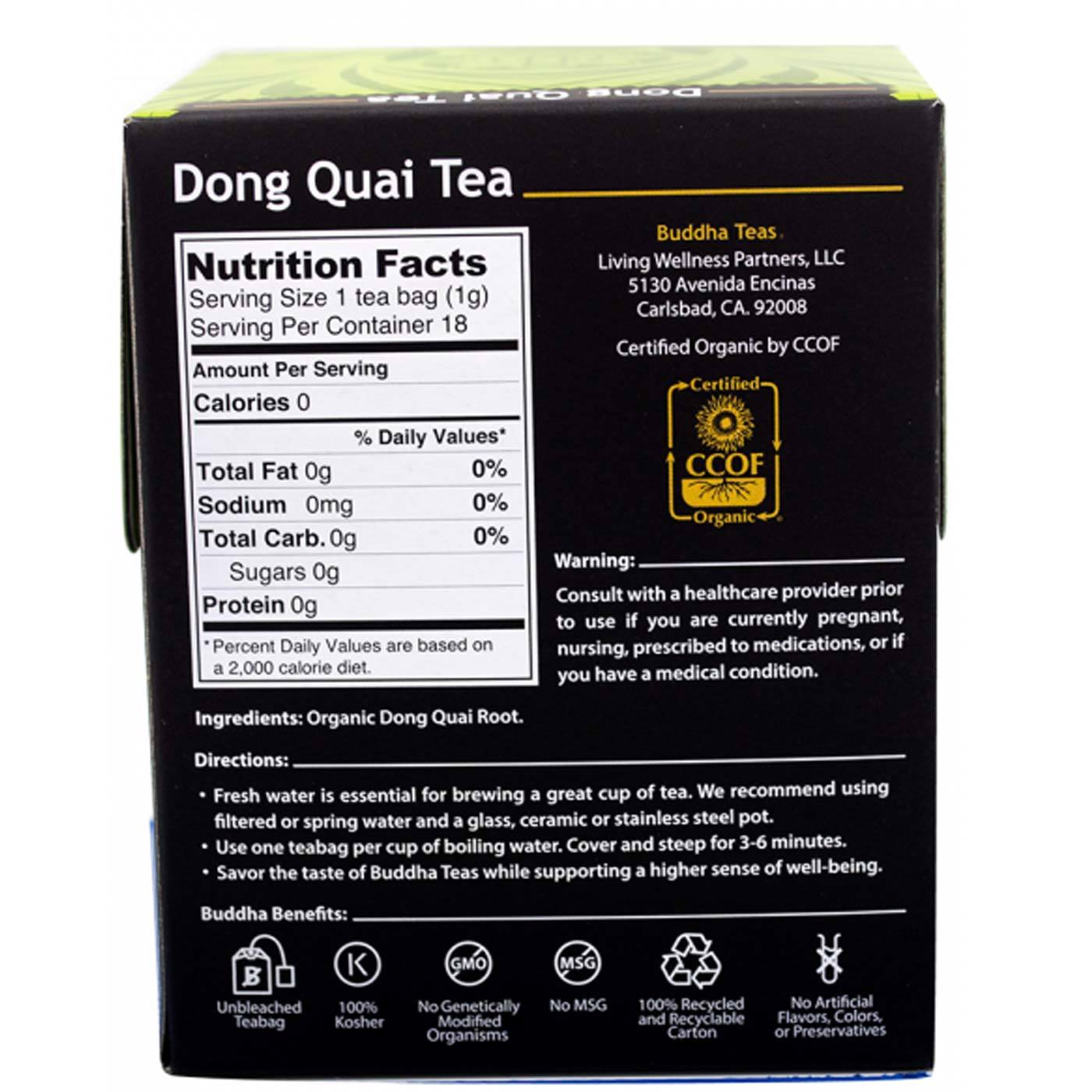 Comprar Buddha Teas Herbal Tea, Chá, Dong Quai - 18 Saquinhos de Chá - Imagem 2