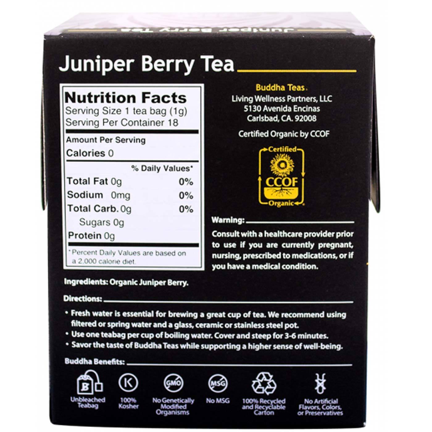 Comprar Buddha Teas, Chá de Zimbro - 18 saquinhos - Imagem 2