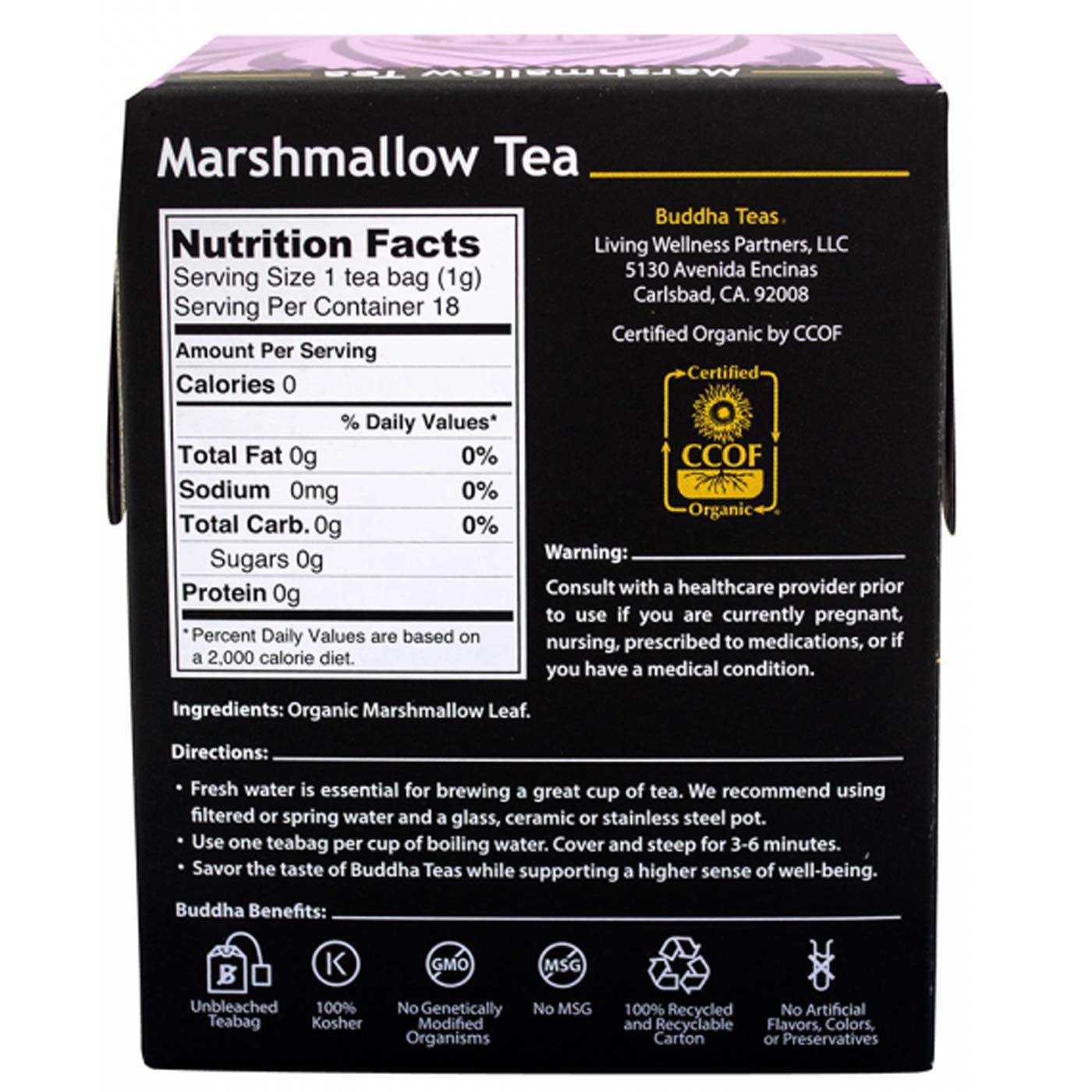 Comprar Buddha Teas, Chá de Marshmallow - 18 Saquinhos de Chá - Imagem 2