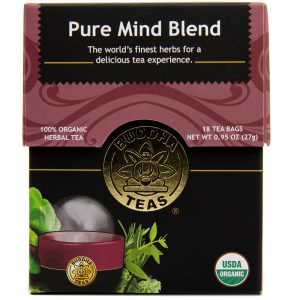 Comprar Buddha Teas, Chá Blend Pure Mind Mistura Para Mente Pura - 18 Saquinhos de Chá