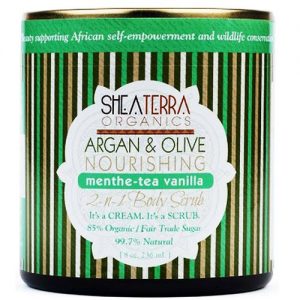 Comprar Shea Terra Organics, Esfoliante Corporal de Argan e Oliva 2-in-1, Menta e Baunilha - 236 ml (8 fl oz)