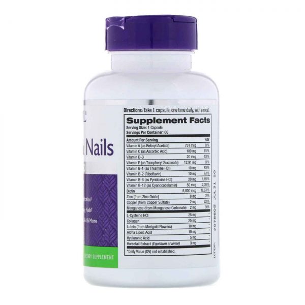 Comprar Pele, Cabelo e Unhas Natrol 60 Cápsulas - Imagem 4