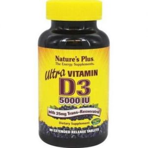 Comprar Nature's Plus, Ultra Vitamina D3 5,000 IU - 90 Tabletes