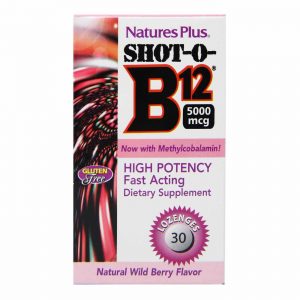 Comprar Nature's Plus Shot-O-B12, Frutos silvestres - 5,000 mcg - 30 Lozenges