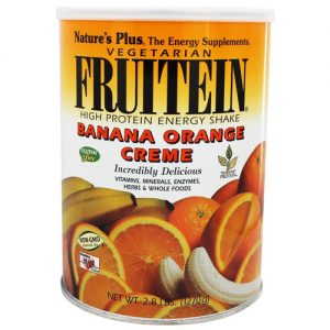 Comprar Nature's Plus, Proteína Vegetal Fruitein®, Creme de Banana com Laranja - 270 g (1 lb)