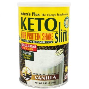Comprar Nature's Plus, KetoSlim Shake de Alta Proteína - Sabor Baunilha - 363g