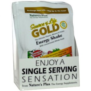 Comprar Nature's Plus Source of Life Gold Energia Shake, Baga tropical - 8 Packets (1.2 oz each)